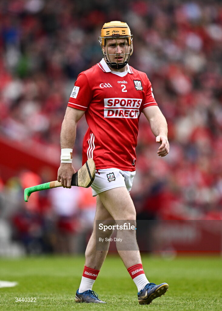 26 April 2026; Niall O'Leary of Cork during the Munster GAA Senior Hurling Championship Round 2 match between Cork and Limerick at SuperValu Páirc Uí Chaoimh in Cork. Photo by Seb Daly/Sportsfile