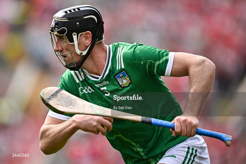 26 April 2026; Diarmaid Byrnes of Limerick during the Munster GAA Senior Hurling Championship Round 2 match between Cork and Limerick at SuperValu Páirc Uí Chaoimh in Cork. Photo by Seb Daly/Sportsfile