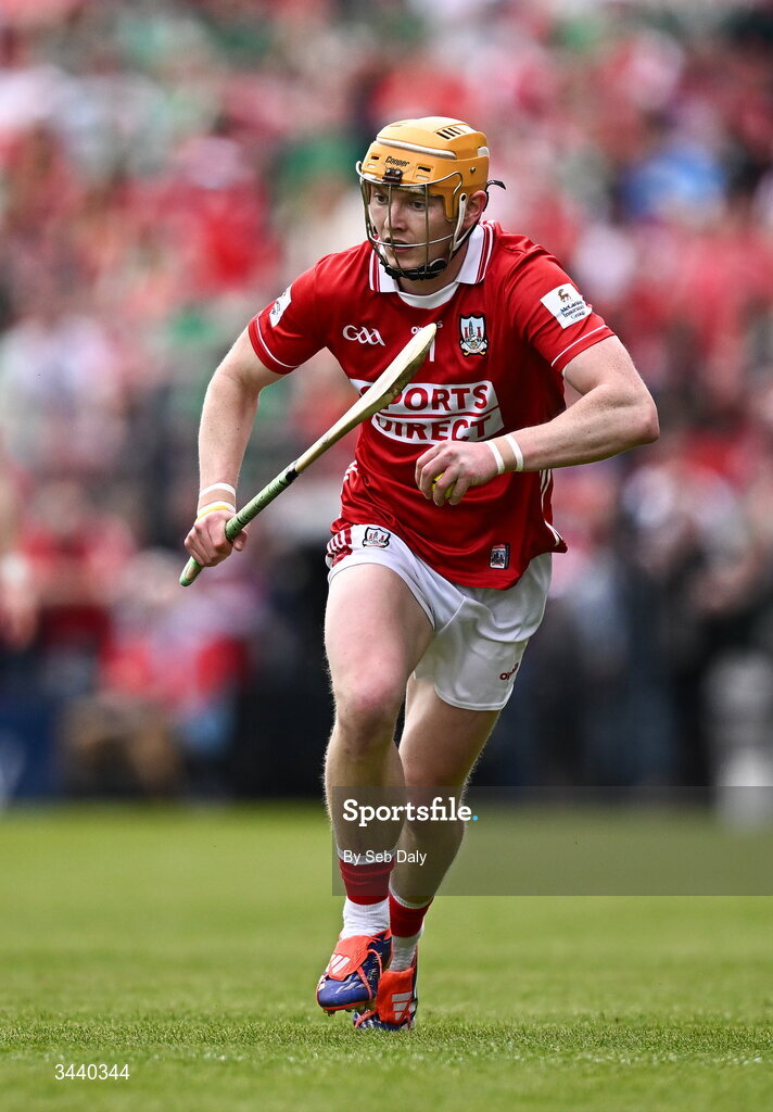 26 April 2026; Shane Barrett of Cork during the Munster GAA Senior Hurling Championship Round 2 match between Cork and Limerick at SuperValu Páirc Uí Chaoimh in Cork. Photo by Seb Daly/Sportsfile