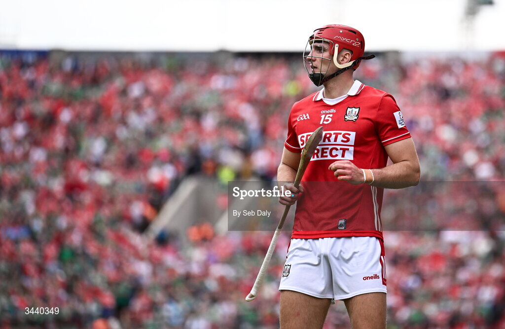26 April 2026; Brian Hayes of Cork during the Munster GAA Senior Hurling Championship Round 2 match between Cork and Limerick at SuperValu Páirc Uí Chaoimh in Cork. Photo by Seb Daly/Sportsfile