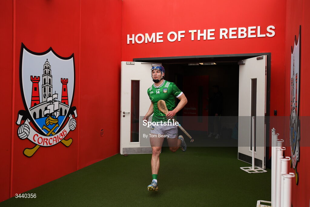 26 April 2026; Shane O'Brien of Limerick before the Munster GAA Senior Hurling Championship Round 2 match between Cork and Limerick at SuperValu Páirc Uí Chaoimh in Cork. Photo by Tom Beary/Sportsfile