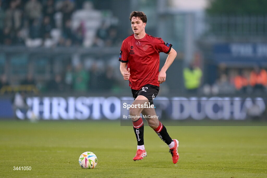 17 April 2026; Patrick Hickey of Bohemians during the SSE Airtricity Men's Premier Division match between Shamrock Rovers and Bohemians at Tallaght Stadium in Dublin. Photo by Stephen McCarthy/Sportsfile
