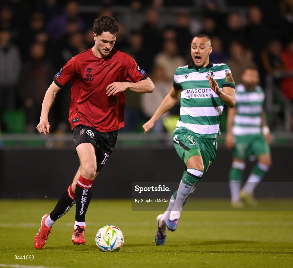17 April 2026; Patrick Hickey of Bohemians during the SSE Airtricity Men's Premier Division match between Shamrock Rovers and Bohemians at Tallaght Stadium in Dublin. Photo by Stephen McCarthy/Sportsfile
