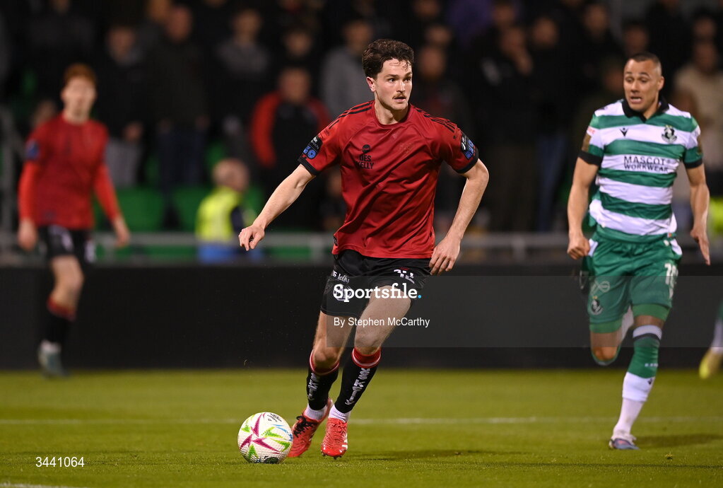 17 April 2026; Patrick Hickey of Bohemians during the SSE Airtricity Men's Premier Division match between Shamrock Rovers and Bohemians at Tallaght Stadium in Dublin. Photo by Stephen McCarthy/Sportsfile