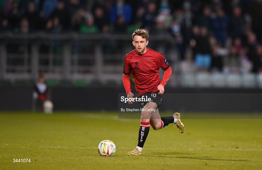 17 April 2026; Darragh Power of Bohemians during the SSE Airtricity Men's Premier Division match between Shamrock Rovers and Bohemians at Tallaght Stadium in Dublin. Photo by Stephen McCarthy/Sportsfile