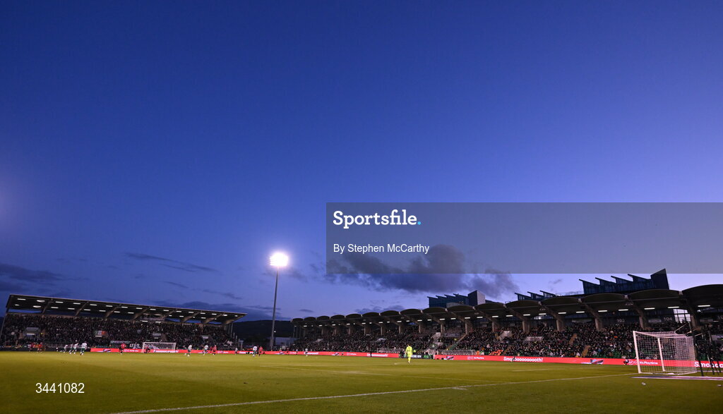 17 April 2026; A general view of Tallaght Stadium during the SSE Airtricity Men's Premier Division match between Shamrock Rovers and Bohemians at Tallaght Stadium in Dublin. Photo by Stephen McCarthy/Sportsfile