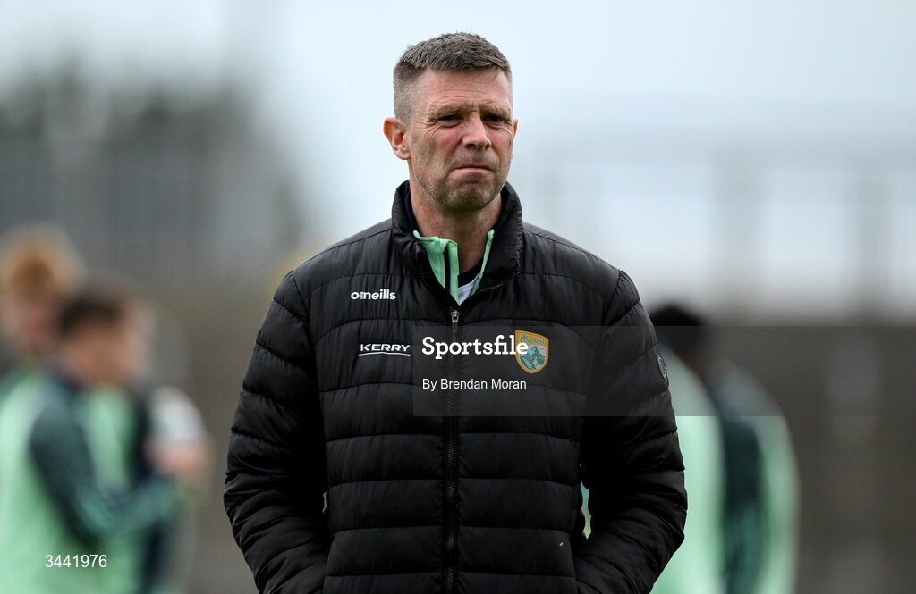 30 April 2026; Kerry manager Tomás Ó Sé before the Dalata Hotel Group Munster U20 Football Championship final match between Kerry and Cork at Austin Stack Park in Tralee, Kerry. Photo by Brendan Moran/Sportsfile