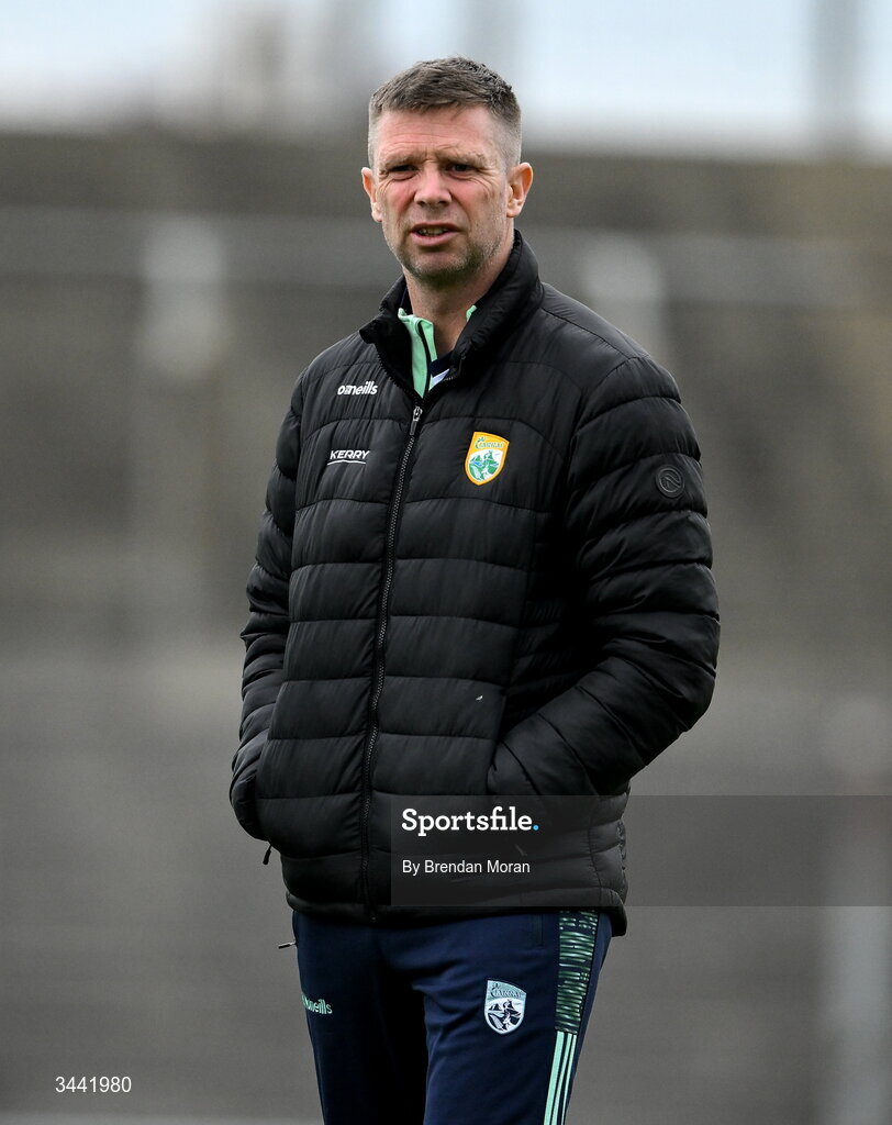 30 April 2026; Kerry manager Tomás Ó Sé before the Dalata Hotel Group Munster U20 Football Championship final match between Kerry and Cork at Austin Stack Park in Tralee, Kerry. Photo by Brendan Moran/Sportsfile