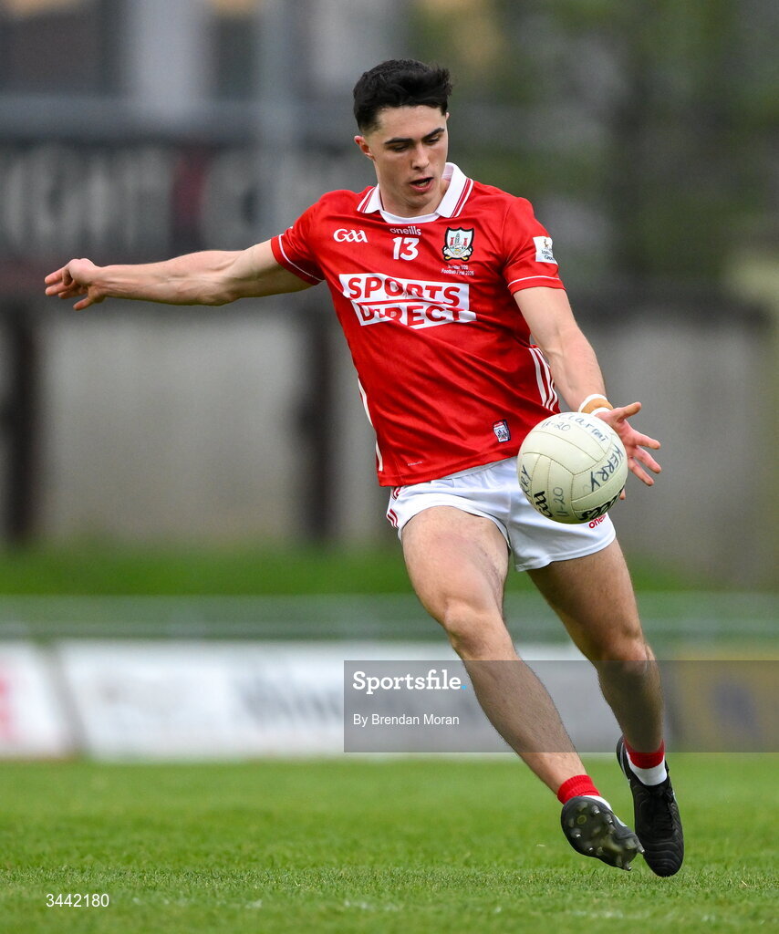 30 April 2026; Seán Coakley of Cork during the Dalata Hotel Group Munster U20 Football Championship final match between Kerry and Cork at Austin Stack Park in Tralee, Kerry. Photo by Brendan Moran/Sportsfile