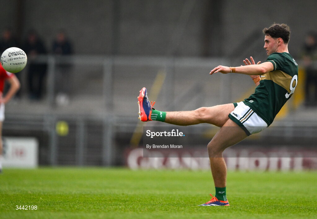 30 April 2026; Evan Boyle of Kerry during the Dalata Hotel Group Munster U20 Football Championship final match between Kerry and Cork at Austin Stack Park in Tralee, Kerry. Photo by Brendan Moran/Sportsfile