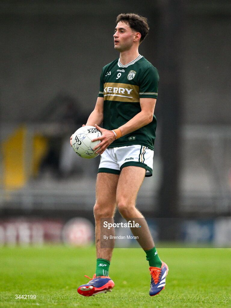 30 April 2026; Evan Boyle of Kerry during the Dalata Hotel Group Munster U20 Football Championship final match between Kerry and Cork at Austin Stack Park in Tralee, Kerry. Photo by Brendan Moran/Sportsfile