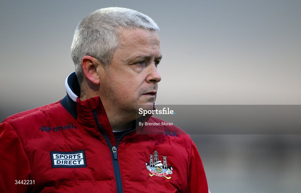30 April 2026; Cork manager Ray Keane during the Dalata Hotel Group Munster U20 Football Championship final match between Kerry and Cork at Austin Stack Park in Tralee, Kerry. Photo by Brendan Moran/Sportsfile