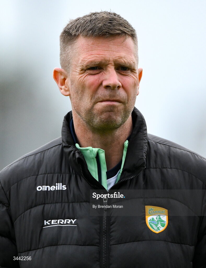 30 April 2026; Kerry manager Tomás Ó Sé before the Dalata Hotel Group Munster U20 Football Championship final match between Kerry and Cork at Austin Stack Park in Tralee, Kerry. Photo by Brendan Moran/Sportsfile