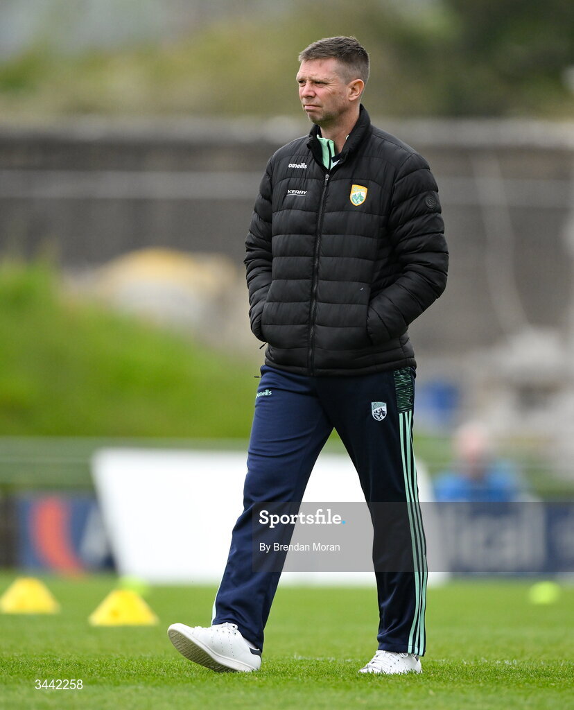 30 April 2026; Kerry manager Tomás Ó Sé before the Dalata Hotel Group Munster U20 Football Championship final match between Kerry and Cork at Austin Stack Park in Tralee, Kerry. Photo by Brendan Moran/Sportsfile