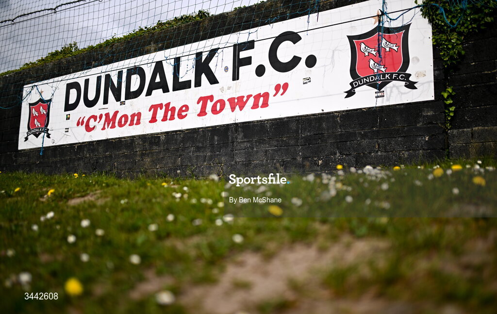 1 May 2026; A general view of Oriel Park before the SSE Airtricity Men's Premier Division match between Dundalk and Shelbourne at Oriel Park in Dundalk, Louth. Photo by Ben McShane/Sportsfile