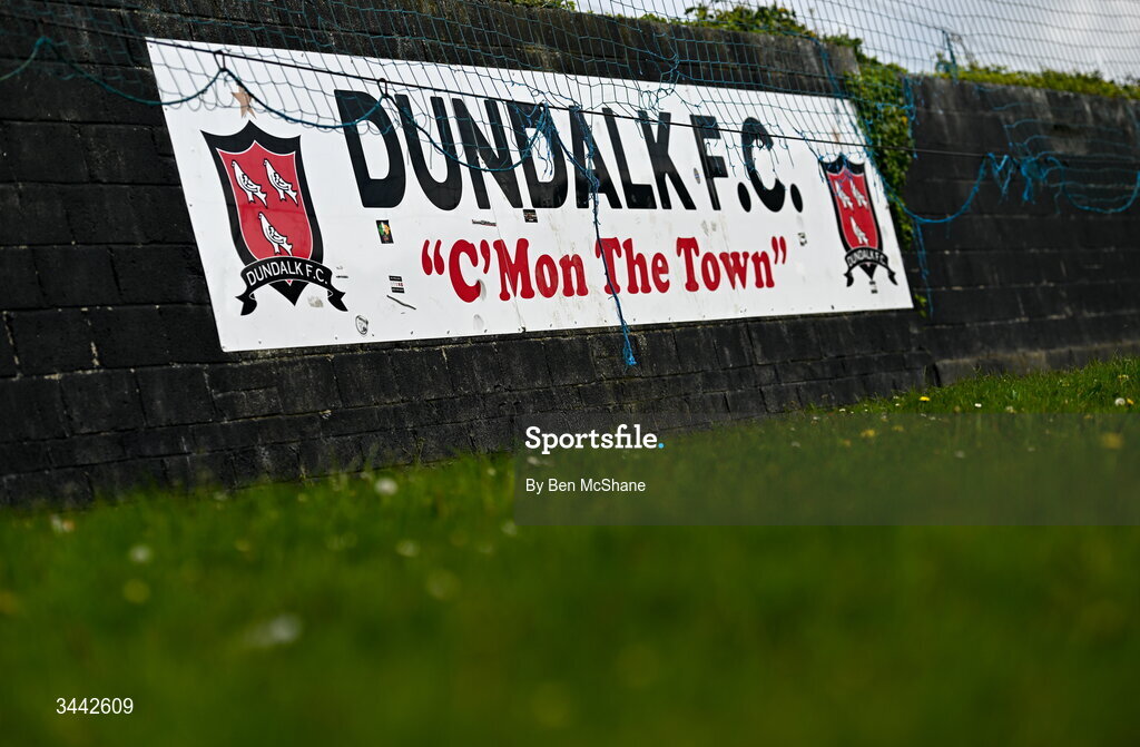 1 May 2026; A general view of Oriel Park before the SSE Airtricity Men's Premier Division match between Dundalk and Shelbourne at Oriel Park in Dundalk, Louth. Photo by Ben McShane/Sportsfile