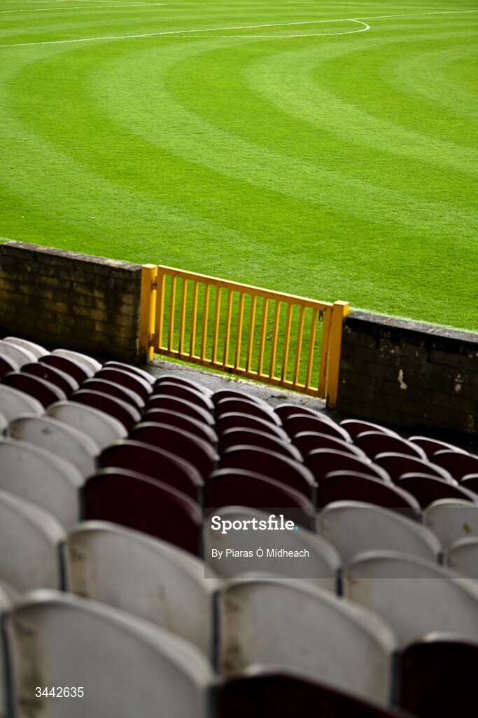 1 May 2026; A general view before the SSE Airtricity Men's Premier Division match between Galway United and St Patrick's Athletic at Eamonn Deacy Park in Galway. Photo by Piaras Ó Mídheach/Sportsfile