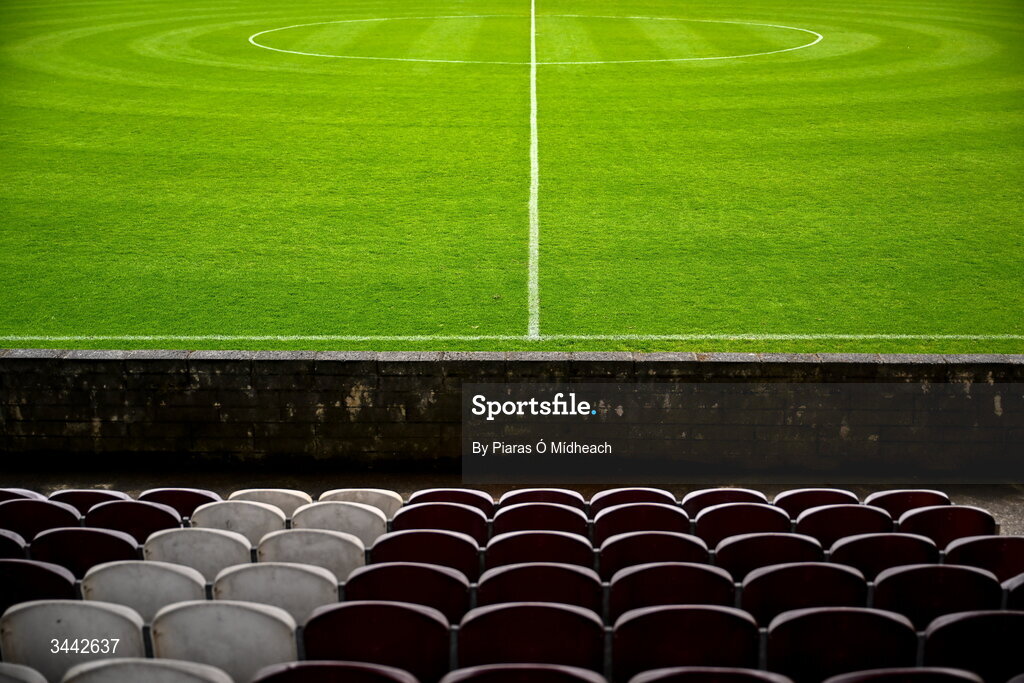 1 May 2026; A general view before the SSE Airtricity Men's Premier Division match between Galway United and St Patrick's Athletic at Eamonn Deacy Park in Galway. Photo by Piaras Ó Mídheach/Sportsfile