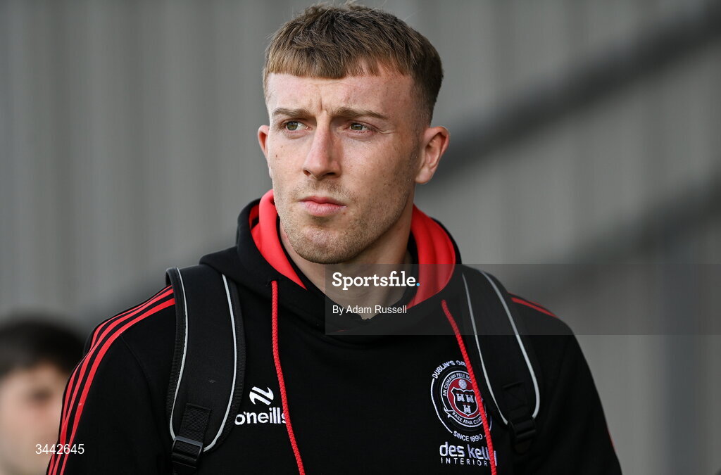 1 May 2026; Sam Todd of Bohemians arrives for the SSE Airtricity Men's Premier Division match between Bohemians and Derry City at Dalymount Park in Dublin. Photo by Adam Russell/Sportsfile