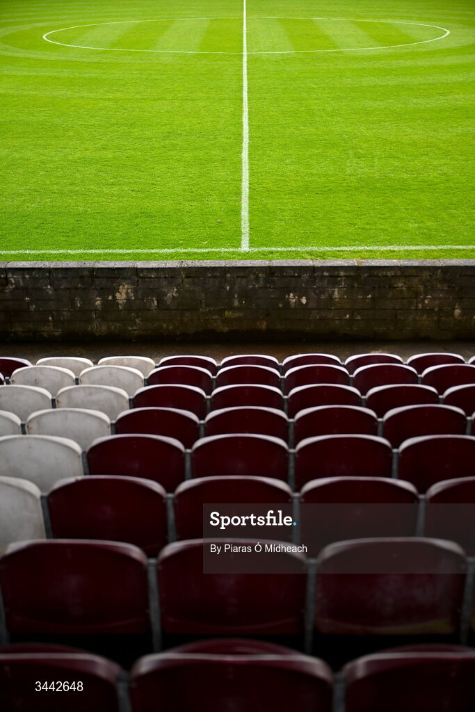 1 May 2026; A general view before the SSE Airtricity Men's Premier Division match between Galway United and St Patrick's Athletic at Eamonn Deacy Park in Galway. Photo by Piaras Ó Mídheach/Sportsfile