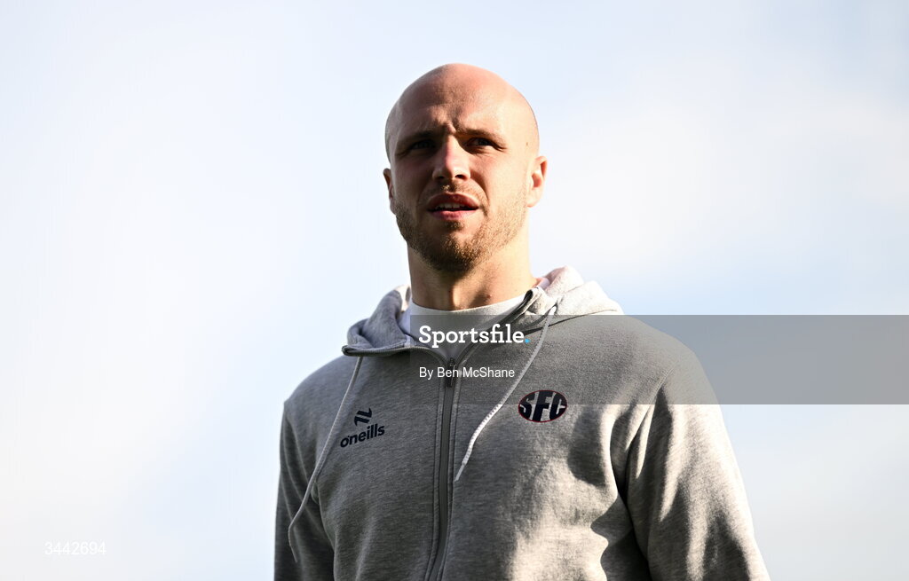 1 May 2026; Kerr McInroy of Shelbourne before the SSE Airtricity Men's Premier Division match between Dundalk and Shelbourne at Oriel Park in Dundalk, Louth. Photo by Ben McShane/Sportsfile