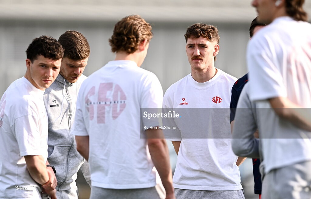 1 May 2026; John Martin of Shelbourne before the SSE Airtricity Men's Premier Division match between Dundalk and Shelbourne at Oriel Park in Dundalk, Louth. Photo by Ben McShane/Sportsfile