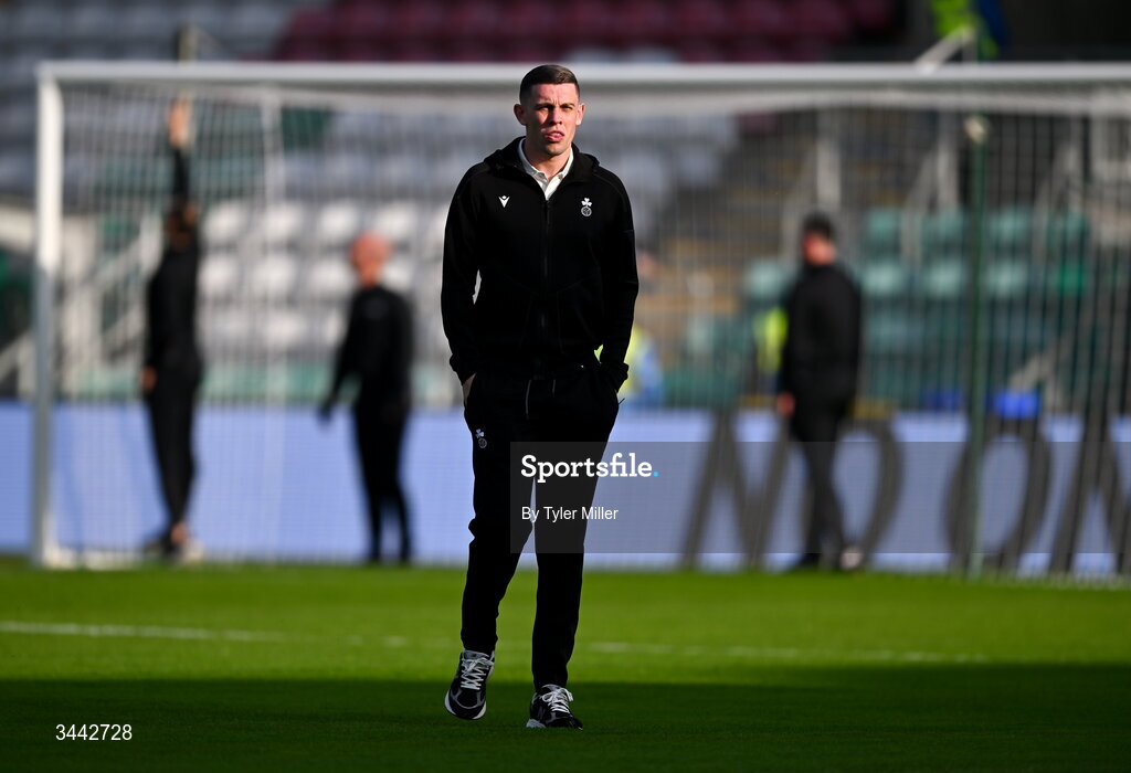 1 May 2026; Gary O'Neill of Shamrock Rovers before the SSE Airtricity Men's Premier Division match between Shamrock Rovers and Waterford at Tallaght Stadium in Dublin. Photo by Tyler Miller/Sportsfile