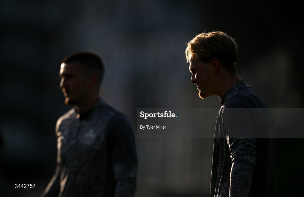 1 May 2026; Jorgen Voilas of Waterford before the SSE Airtricity Men's Premier Division match between Shamrock Rovers and Waterford at Tallaght Stadium in Dublin. Photo by Tyler Miller/Sportsfile