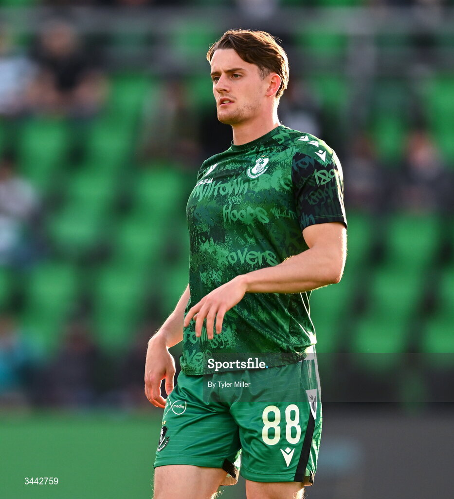 1 May 2026; John McGovern of Shamrock Rovers before the SSE Airtricity Men's Premier Division match between Shamrock Rovers and Waterford at Tallaght Stadium in Dublin. Photo by Tyler Miller/Sportsfile