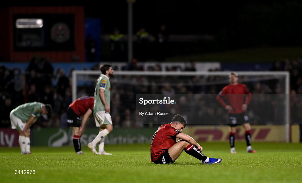 1 May 2026; Dayle Rooney of Bohemians after the SSE Airtricity Men's Premier Division match between Bohemians and Derry City at Dalymount Park in Dublin. Photo by Adam Russell/Sportsfile