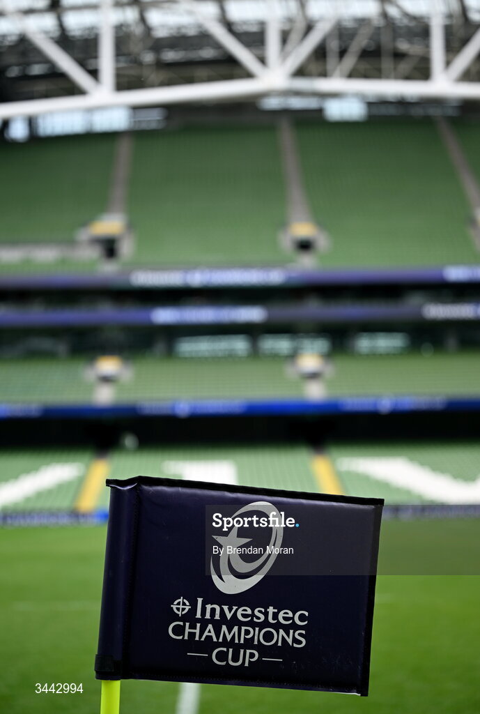 2 May 2026; A general view of the stadium before the Investec Champions Cup semi-final match between Leinster and RC Toulon at the Aviva Stadium in Dublin. Photo by Brendan Moran/Sportsfile