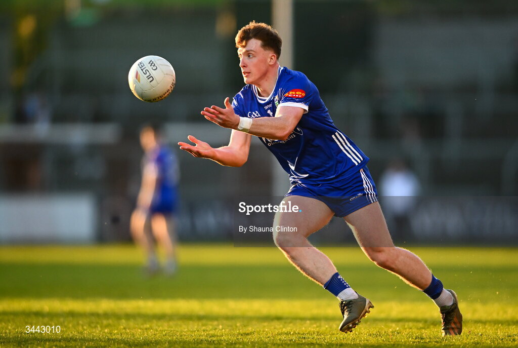 29 April 2026; Matthew Finn of Monaghan during the Dalata Hotel Group Ulster U20 Football Championship final match between Monaghan and Tyrone at BOX-IT Athletic Grounds in Armagh. Photo by Shauna Clinton/Sportsfile