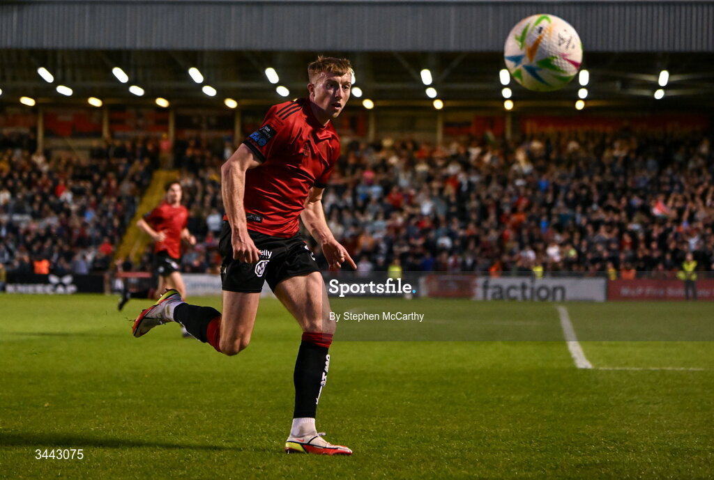 1 May 2026; Sam Todd of Bohemians during the SSE Airtricity Men's Premier Division match between Bohemians and Derry City at Dalymount Park in Dublin. Photo by Stephen McCarthy/Sportsfile