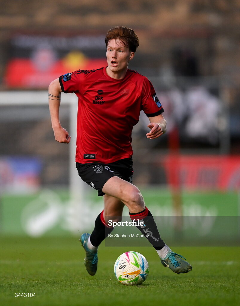 1 May 2026; Senan Mullen of Bohemians during the SSE Airtricity Men's Premier Division match between Bohemians and Derry City at Dalymount Park in Dublin. Photo by Stephen McCarthy/Sportsfile