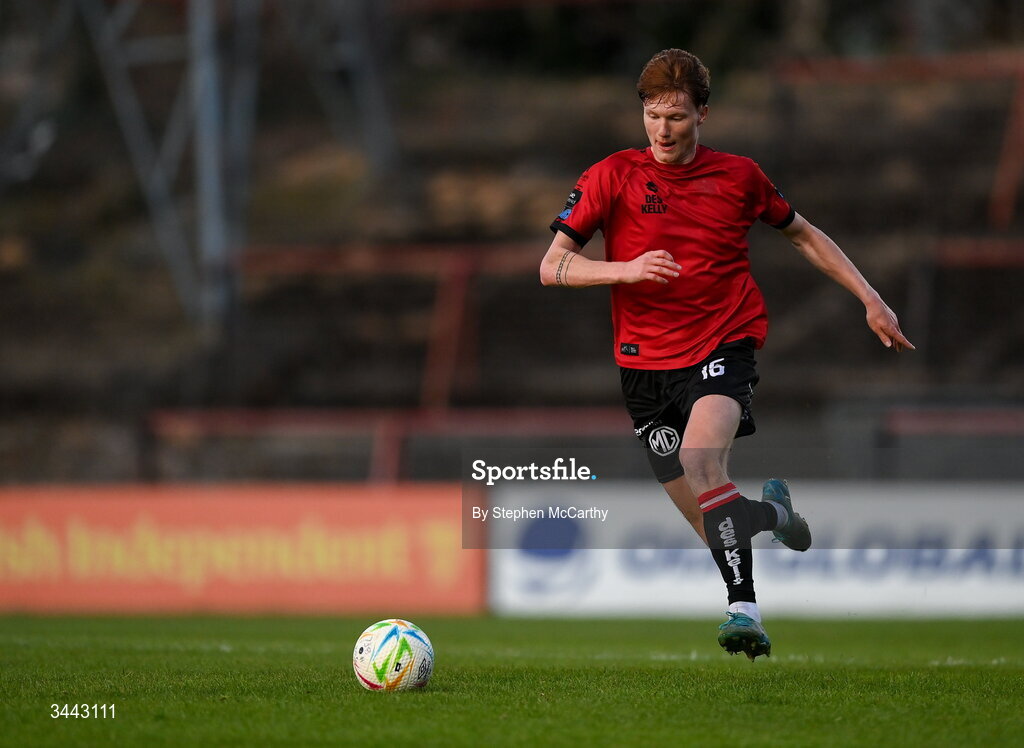 1 May 2026; Senan Mullen of Bohemians during the SSE Airtricity Men's Premier Division match between Bohemians and Derry City at Dalymount Park in Dublin. Photo by Stephen McCarthy/Sportsfile