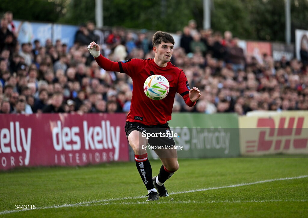 1 May 2026; Colm Whelan of Bohemians during the SSE Airtricity Men's Premier Division match between Bohemians and Derry City at Dalymount Park in Dublin. Photo by Stephen McCarthy/Sportsfile