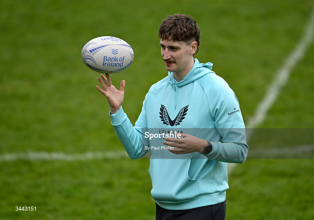 2 May 2026; Theo Hovenden Kelly of Leinster before the IRFU Men's Junior Interprovincials Round 2 match between Munster and Leinster at DLSP FC in Kiltiernan, Dublin. Photo by Paul Phelan/Sportsfile