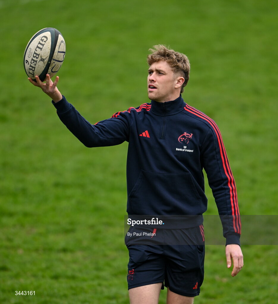 2 May 2026; Sam Glynn of Munster before the IRFU Men's Junior Interprovincials Round 2 match between Munster and Leinster at DLSP FC in Kiltiernan, Dublin. Photo by Paul Phelan/Sportsfile