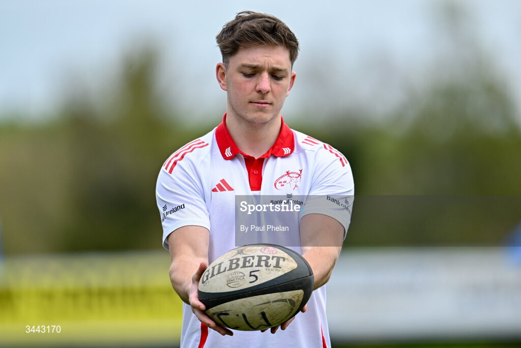2 May 2026; Matthew Crowley of Munster before the IRFU Men's Junior Interprovincials Round 2 match between Munster and Leinster at DLSP FC in Kiltiernan, Dublin. Photo by Paul Phelan/Sportsfile