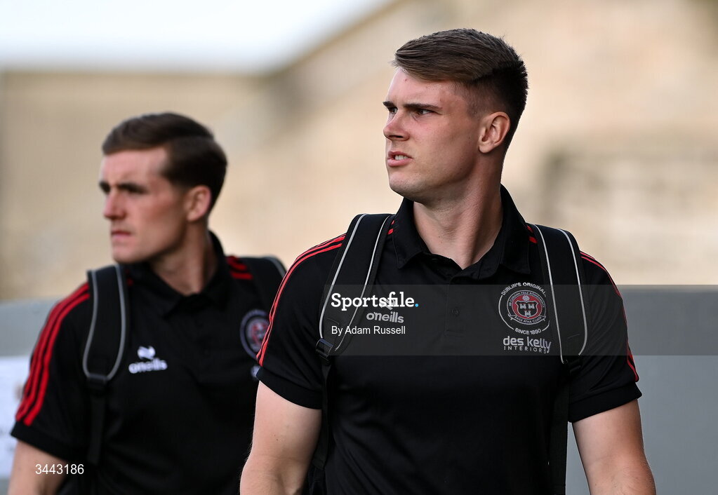 1 May 2026; Leigh Kavanagh of Bohemians arrives for the SSE Airtricity Men's Premier Division match between Bohemians and Derry City at Dalymount Park in Dublin. Photo by Adam Russell/Sportsfile