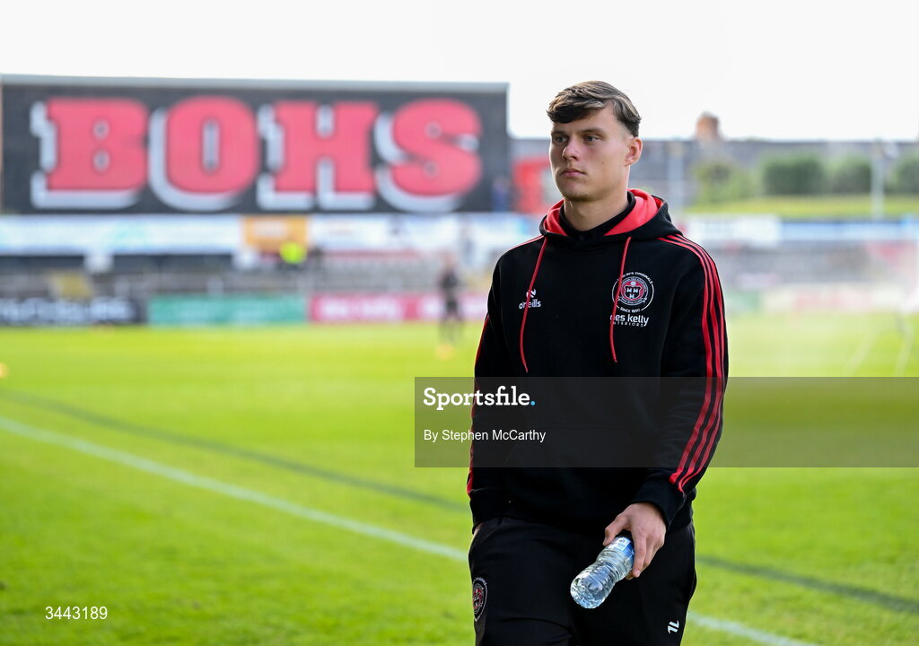 1 May 2026; Markuss Strods of Bohemians before the SSE Airtricity Men's Premier Division match between Bohemians and Derry City at Dalymount Park in Dublin. Photo by Stephen McCarthy/Sportsfile