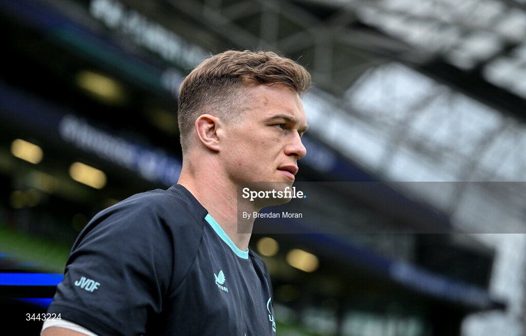 2 May 2026; Josh van der Flier of Leinster before the Investec Champions Cup semi-final match between Leinster and RC Toulon at the Aviva Stadium in Dublin. Photo by Brendan Moran/Sportsfile