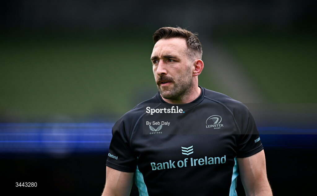 2 May 2026; Jack Conan of Leinster before the Investec Champions Cup semi-final match between Leinster and RC Toulon at the Aviva Stadium in Dublin. Photo by Seb Daly/Sportsfile