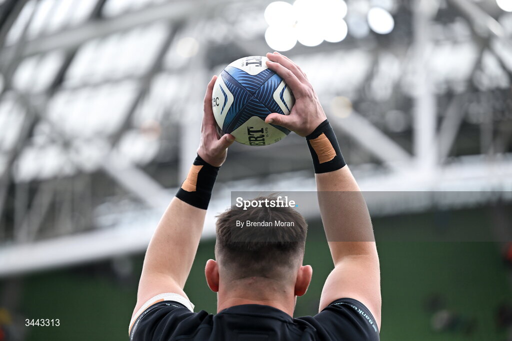 2 May 2026; Dan Sheehan of Leinster before the Investec Champions Cup semi-final match between Leinster and RC Toulon at the Aviva Stadium in Dublin. Photo by Brendan Moran/Sportsfile