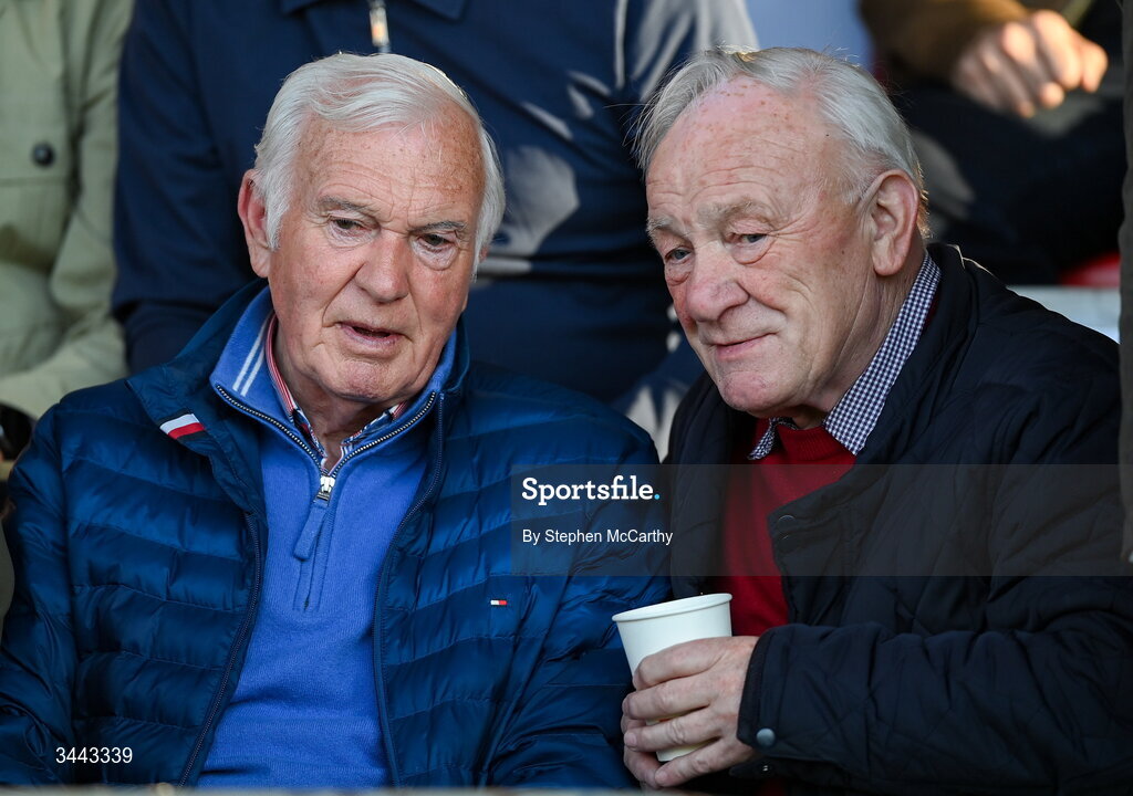 1 May 2026; Turlough O'Connor and Sean Creedon during the SSE Airtricity Men's Premier Division match between Bohemians and Derry City at Dalymount Park in Dublin. Photo by Stephen McCarthy/Sportsfile