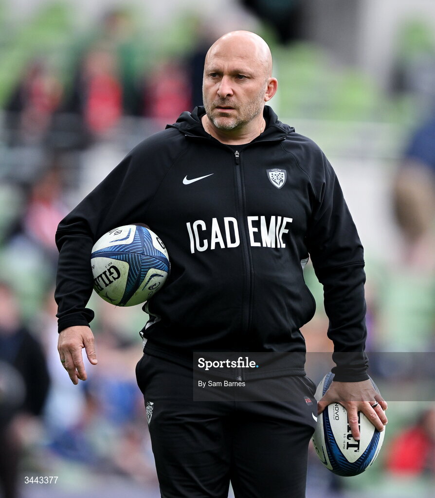 2 May 2026; RC Toulon director of rugby Pierre Mignoni before the Investec Champions Cup semi-final match between Leinster and RC Toulon at the Aviva Stadium in Dublin. Photo by Sam Barnes/Sportsfile