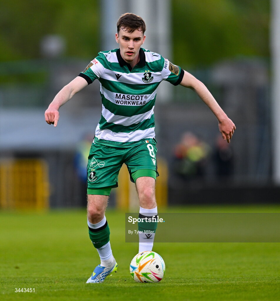 1 May 2026; Matt Healy of Shamrock Rovers during the SSE Airtricity Men's Premier Division match between Shamrock Rovers and Waterford at Tallaght Stadium in Dublin. Photo by Tyler Miller/Sportsfile