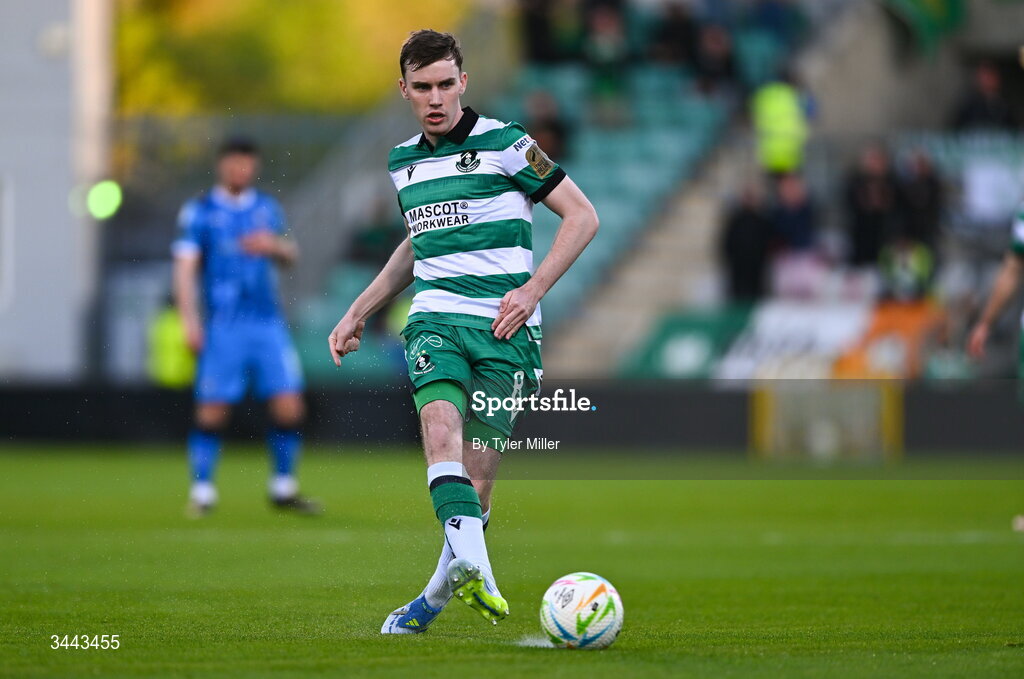 1 May 2026; Matt Healy of Shamrock Rovers during the SSE Airtricity Men's Premier Division match between Shamrock Rovers and Waterford at Tallaght Stadium in Dublin. Photo by Tyler Miller/Sportsfile
