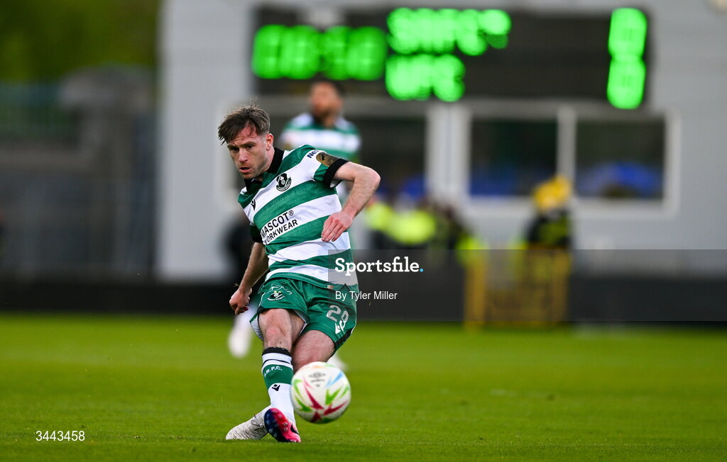 1 May 2026; Jack Byrne of Shamrock Rovers during the SSE Airtricity Men's Premier Division match between Shamrock Rovers and Waterford at Tallaght Stadium in Dublin. Photo by Tyler Miller/Sportsfile