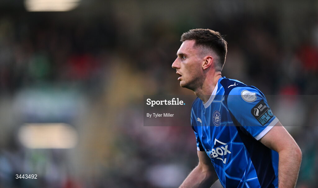 1 May 2026; Hayden Cann of Waterford during the SSE Airtricity Men's Premier Division match between Shamrock Rovers and Waterford at Tallaght Stadium in Dublin. Photo by Tyler Miller/Sportsfile